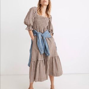 Madewell Lucie-Sleeve Smocked Dress